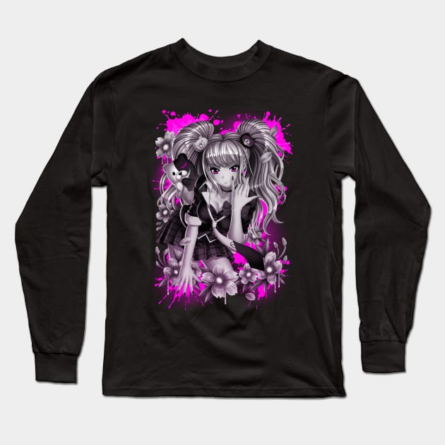 Danganronpa Junko Enoshima Long Sleeve T-Shirt by bomazu